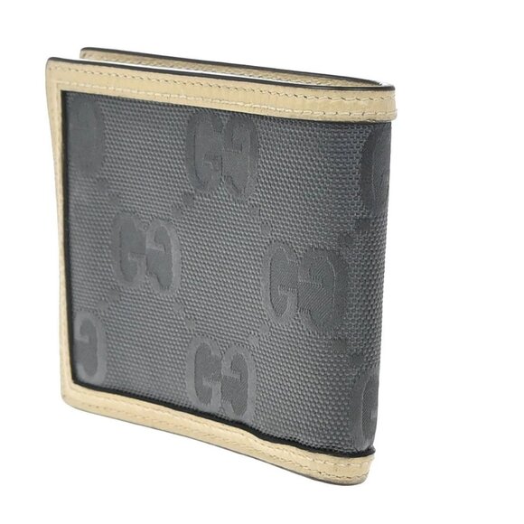GUCCI GG Pattern Off The Grid Compact Wallet Canvas Leather Beige Gray 09EG261 - Picture 4 of 16